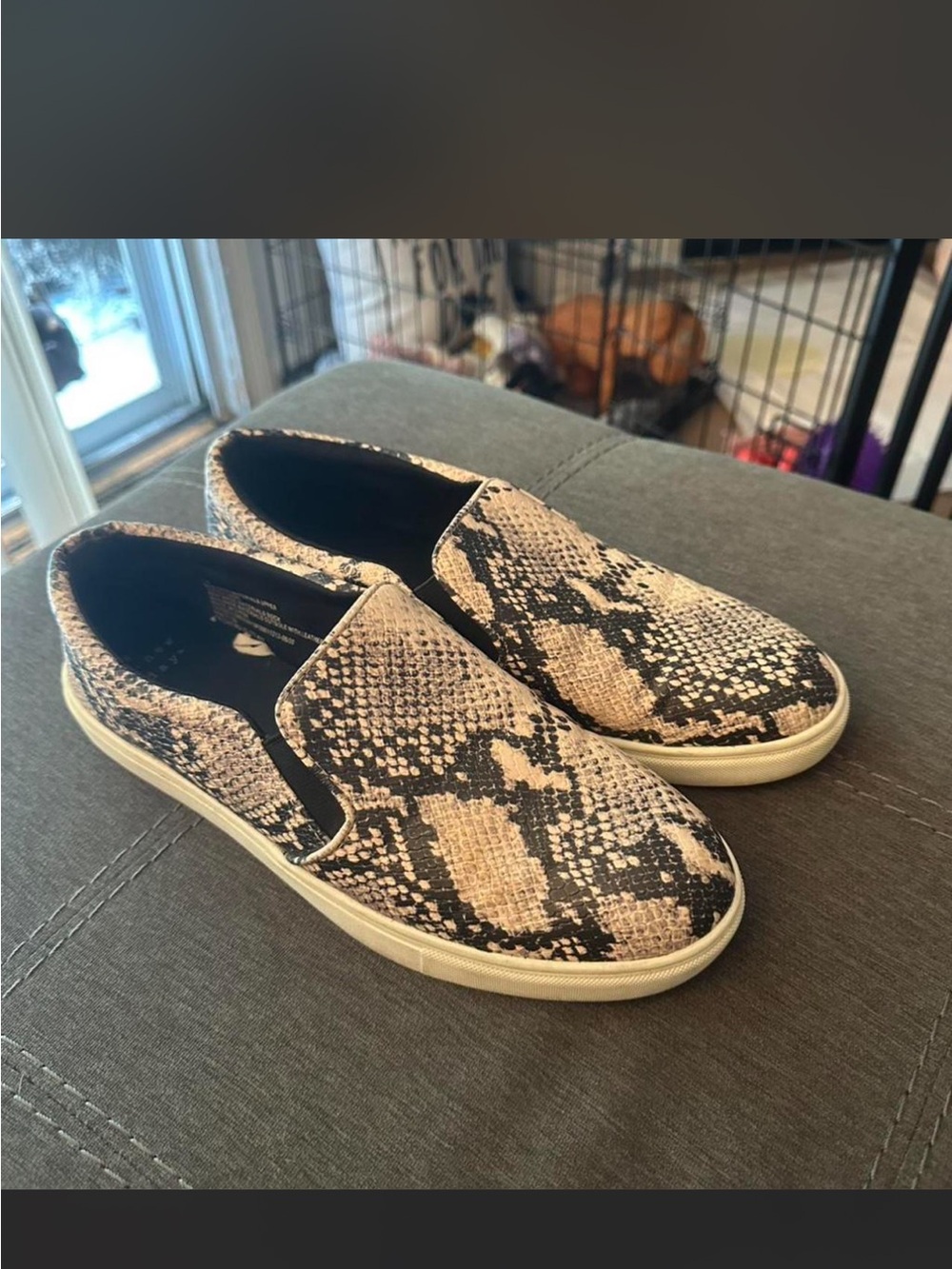 Snake Print Loafers